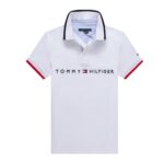 hilfiger logo polo white