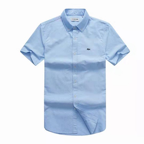 lacoste short shirt blue