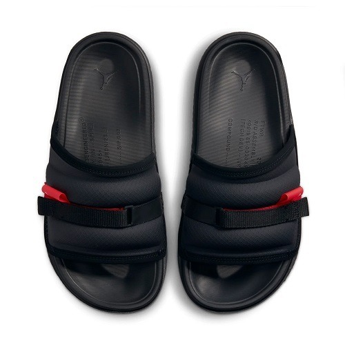 Air Jordan Super Play Slide - Black-Red-2 jordan play slide black/red