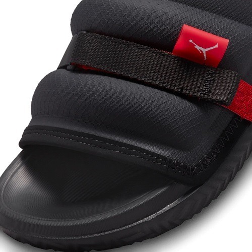 Air Jordan Super Play Slide - Black-Red-4 jordan play slide black/red