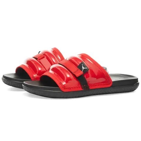 Air Jordan Super Play Slide - RedBlack-2 jordan play slide red/black