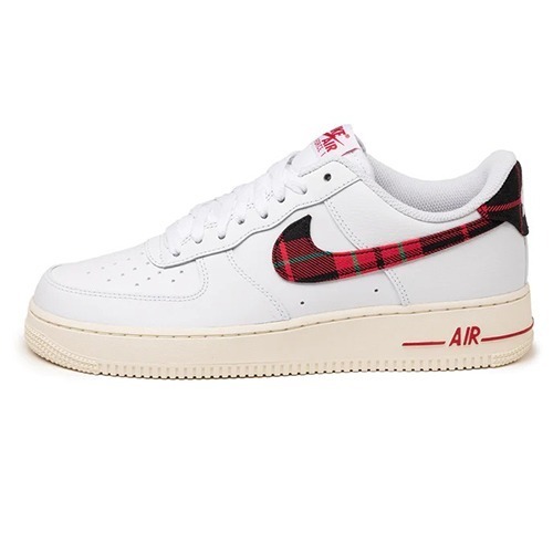 Air Force plaid white/red
