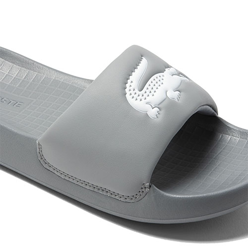 Lacoste Croco 1 lacoste 1.0 grey slide