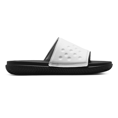 jordan play slide white/black