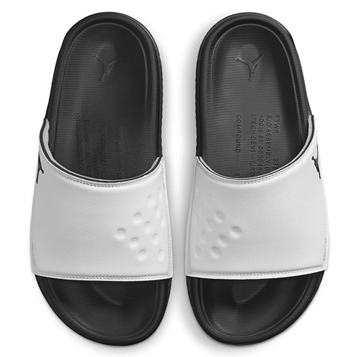 jordan play slide white/black