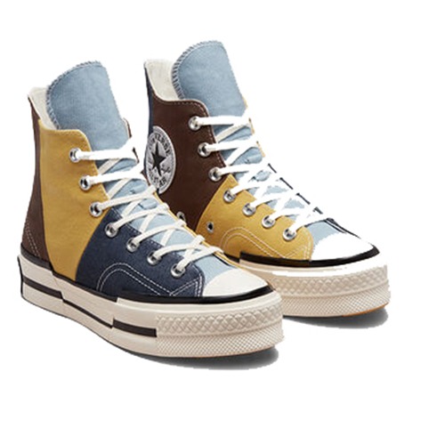 Converse Chuck 70 Plus Maerial Mashup - Brown_Navy-3 Converse plus mashup Brown/Navy
