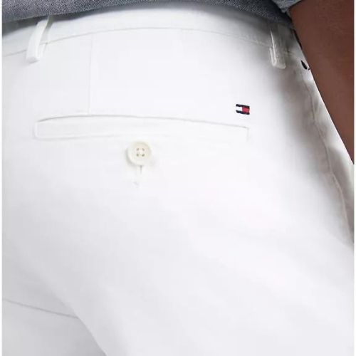 Tommy Hilfiger White Straight-cut Chino Pant-2 tommy Hilfiger white chino