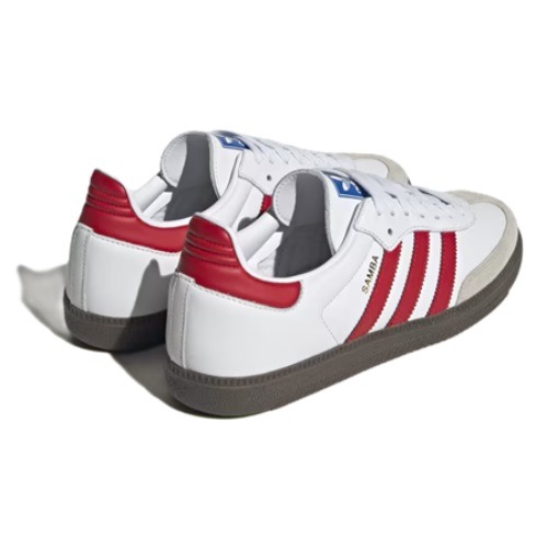 Adidas Samba White/Better Scarlet