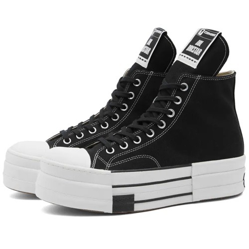 Converse x Rick Owens DBL Drkstar Hi - Black-1 converse rick Drkstar Black