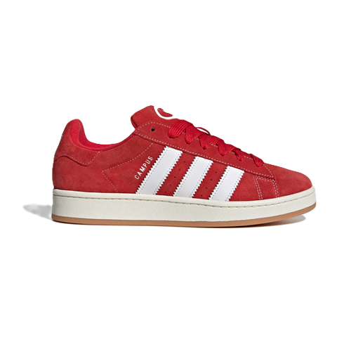 adidas campus red/white
