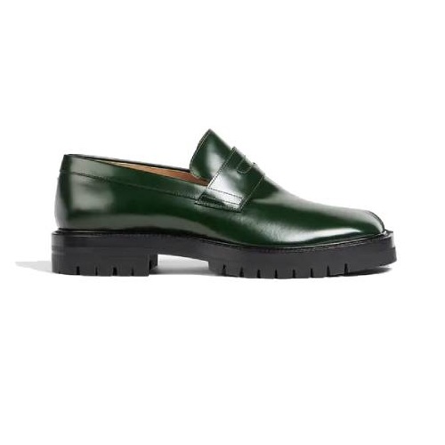 Tabi Split Leather Green