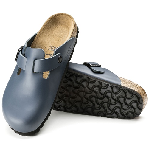 Birkenstock Boston Blue Leather