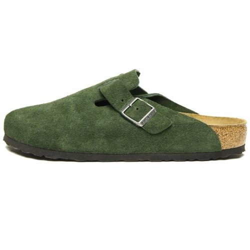 Birkenstock Boston Suede Green
