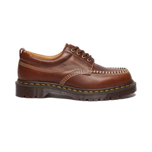 Dr Martens Lowell Leather Moc Toe Butterscotch Shoes-2 Martens Lowell Butterscotch Shoes