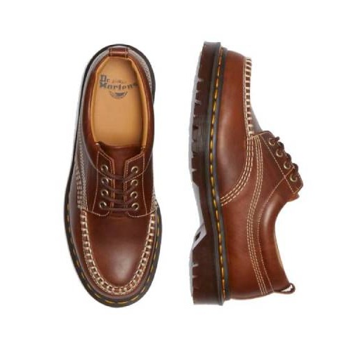 Dr Martens Lowell Leather Moc Toe Butterscotch Shoes-4 Martens Lowell Butterscotch Shoes