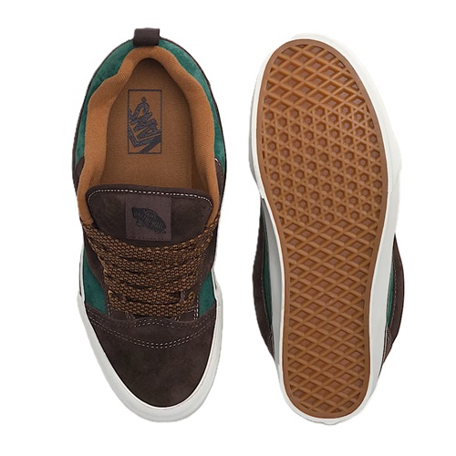 Knu-Skool-Shoe-brown-green vans knu Brown/Green