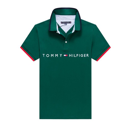 hilfiger logo polo green