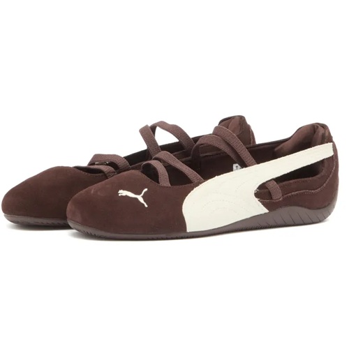 Puma Speedcat Suede Ballet WMNS Shoe - ChocolateWhite-2 Puma Speedcat Chocolate/White Shoe