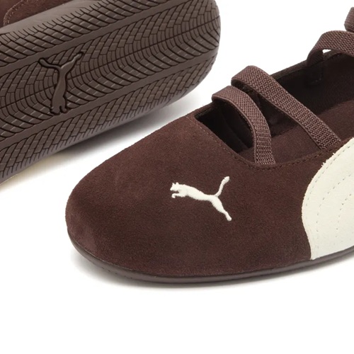 Puma Speedcat Suede Ballet WMNS Shoe - ChocolateWhite-4 Puma Speedcat Chocolate/White Shoe