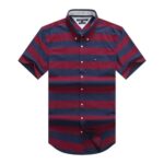 Tommy Short Stripe Burgundy/Navy