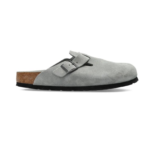 Birkenstock Boston Suede Grey Clog-2 Birkenstock Boston Suede Grey