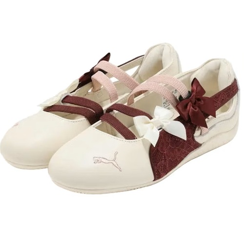 Puma Speedcat Ballet Lace Ivory-Ruby Shimmer-3 Speedcat Ballet ivory-ruby