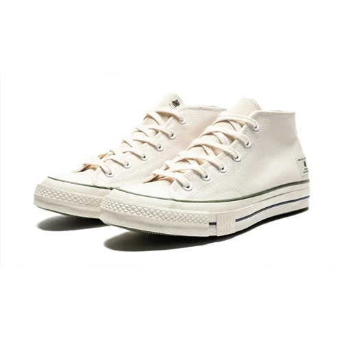 UNDEFEATED Converse Mid Parchment