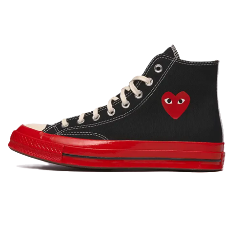 play converse black red