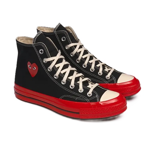 play converse black red