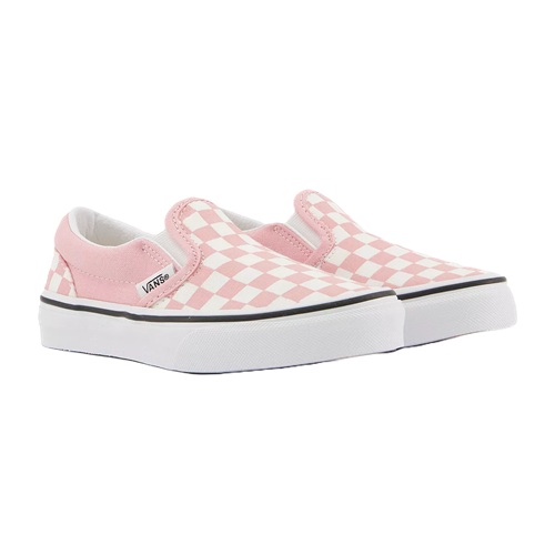vans checkerboard slip-on Pink/White