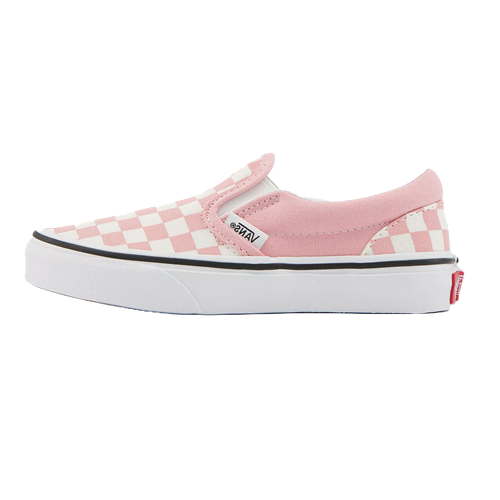vans checkerboard slip-on Pink/White
