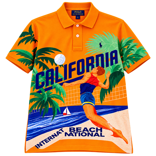 Ralph California Polo Orange