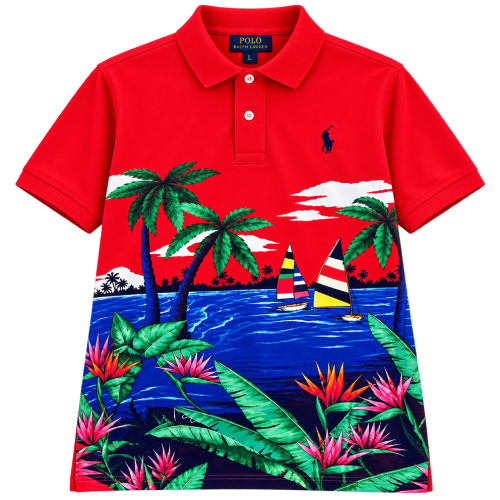 Ralph Tropical Polo Red