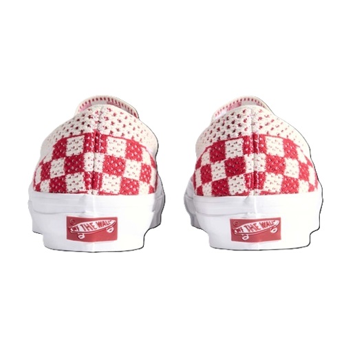 Vans Slip-On Knit Red/Marshmallow