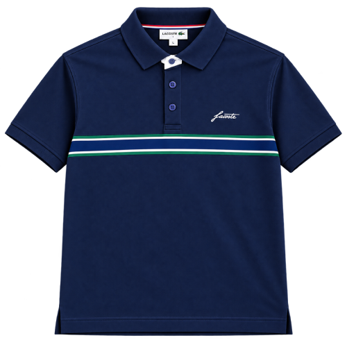 Lacoste Signature Navy Polo